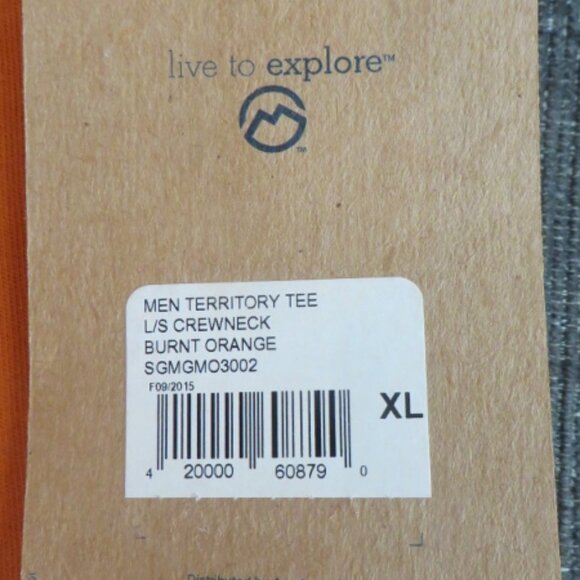 Magellan Outdoors Long Sleeve T-Shirt - Burnt Orange - XL - NEW With Tags - Picture 6 of 6